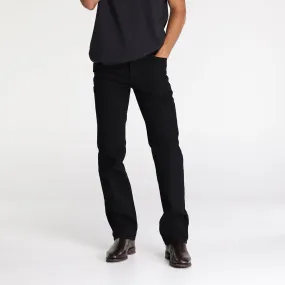 Straight Black Stretch Jeans