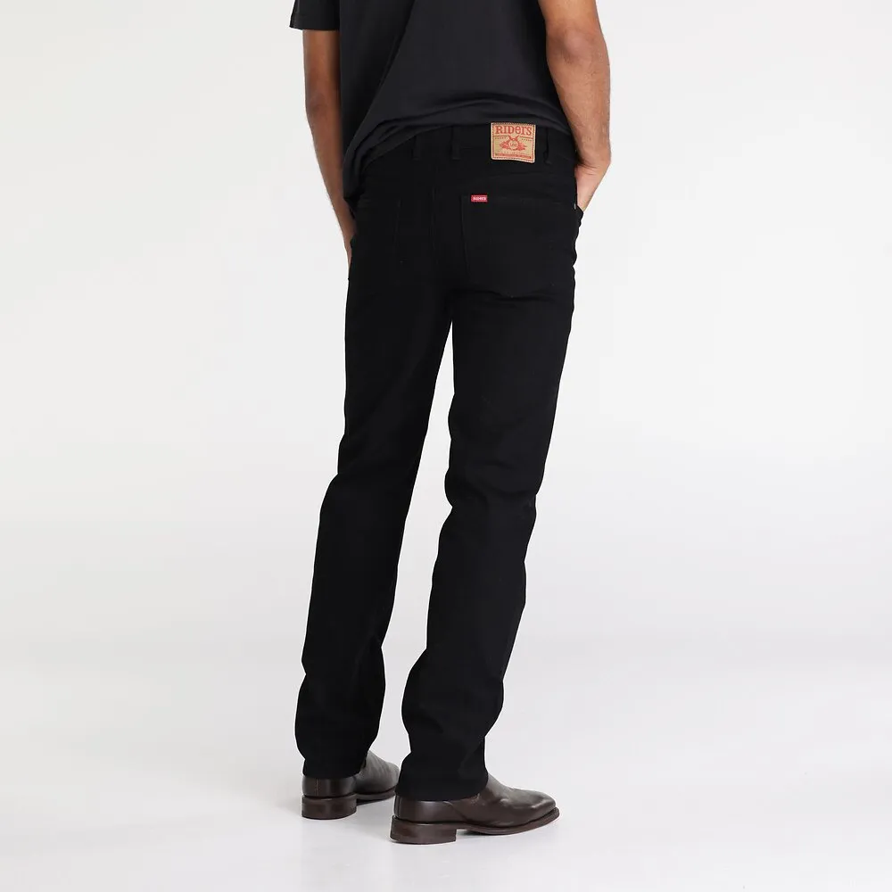 Straight Black Stretch Jeans