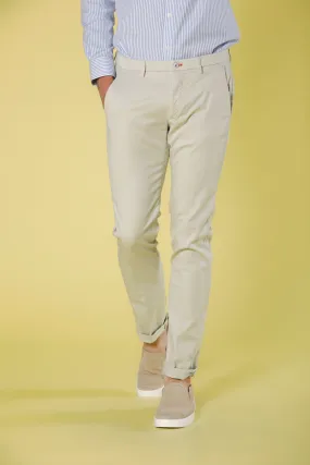 Torino Summer Color men's chino pants in cotton and tencel slim