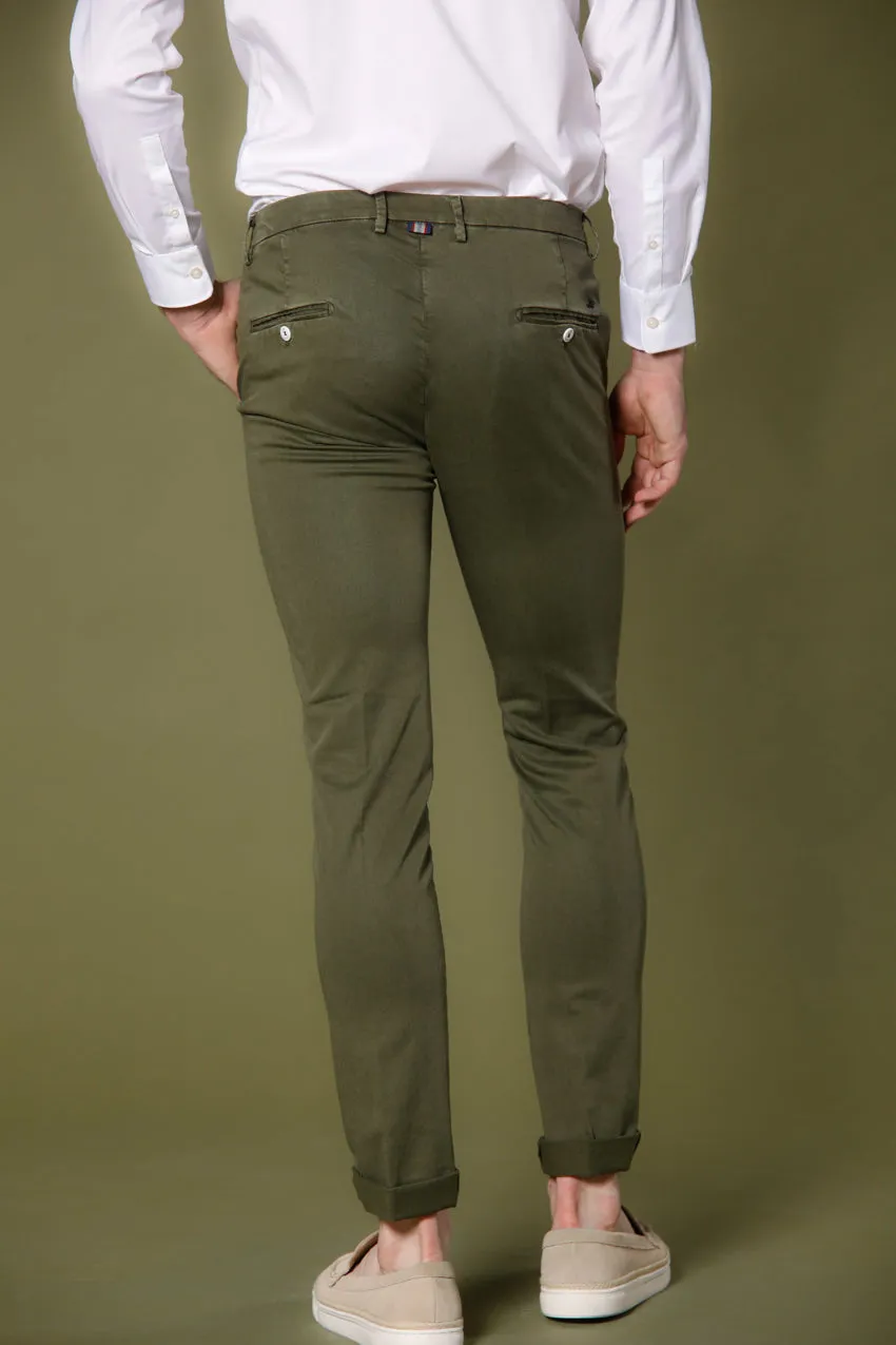 Torino Summer Color men's chino pants in cotton and tencel slim
