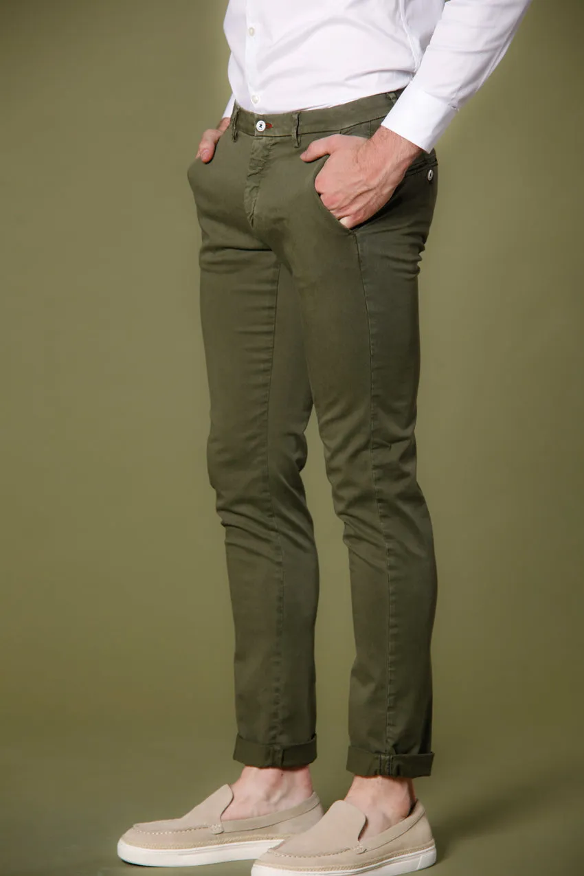 Torino Summer Color men's chino pants in cotton and tencel slim