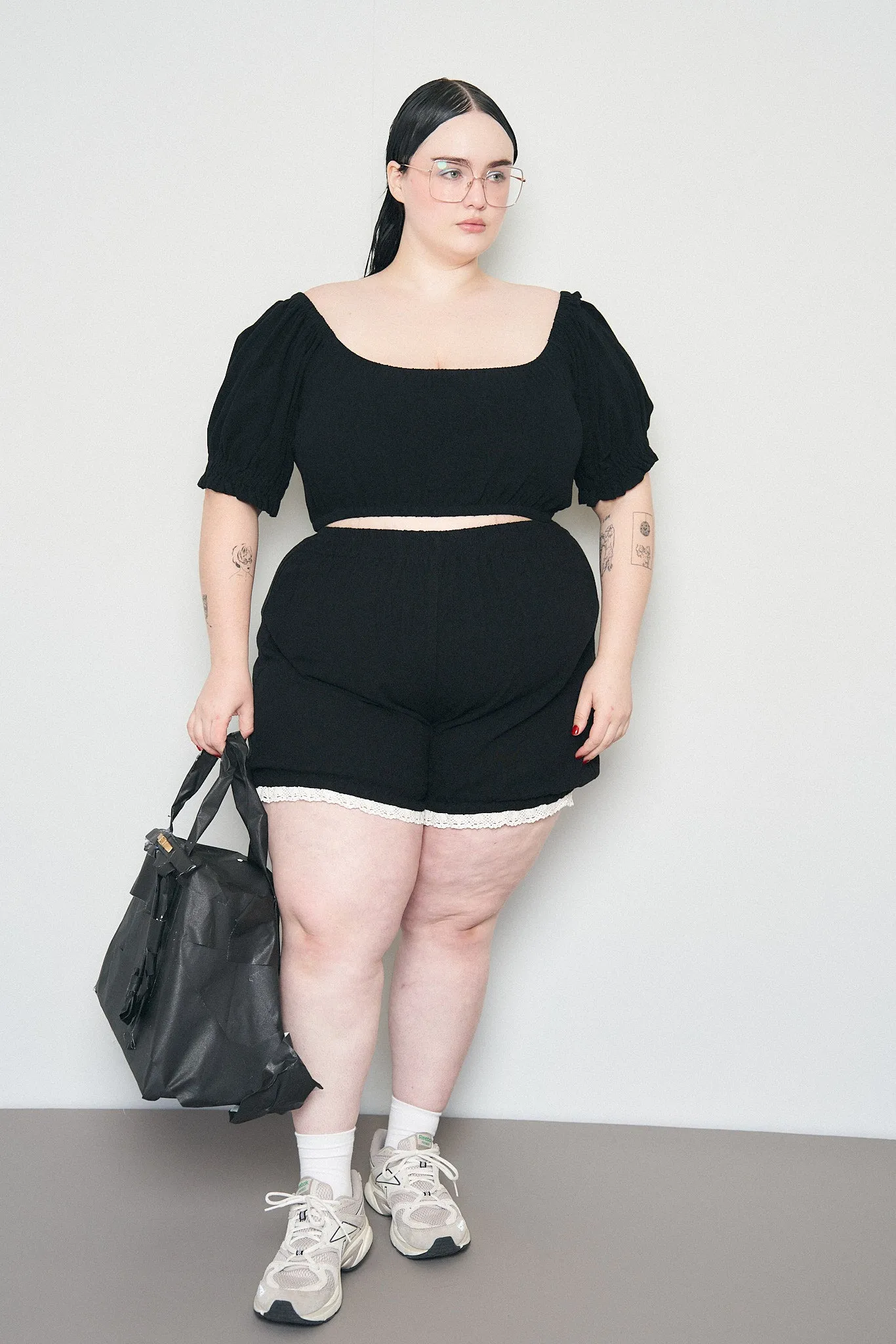 Wench Linen Bloomers Black