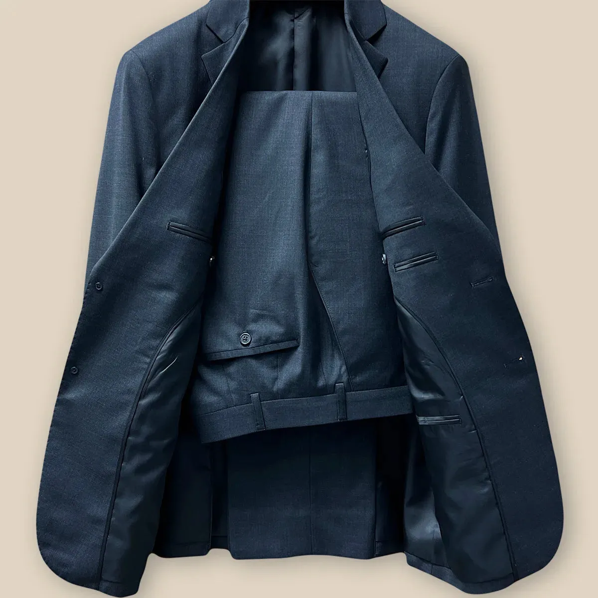 Westwood Hart Dark Grey Sharkskin Suit