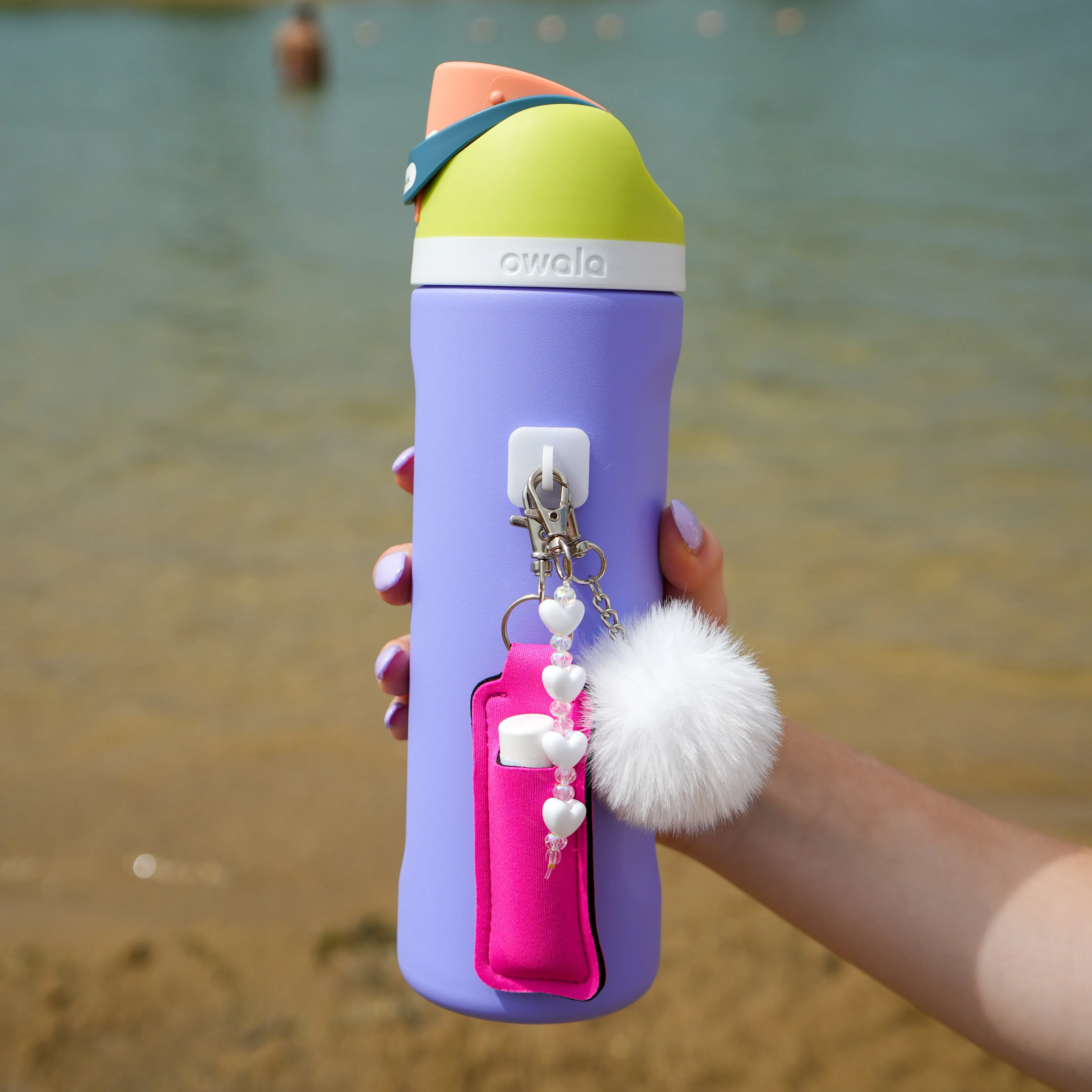 White Square Stick-On Hook