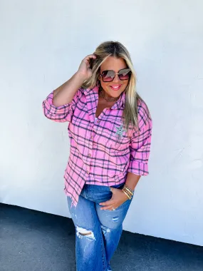 YOU'RE A STAR PLAID TOP